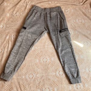 I am selling a grey, Aeropostale, medium sweat pants.